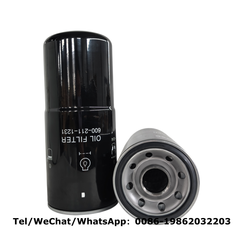 600-211-1231 Oil Filter Compatible with Komatsu S6D125 S6D140 Engine | Cross LF747 B7396 WIX 51669